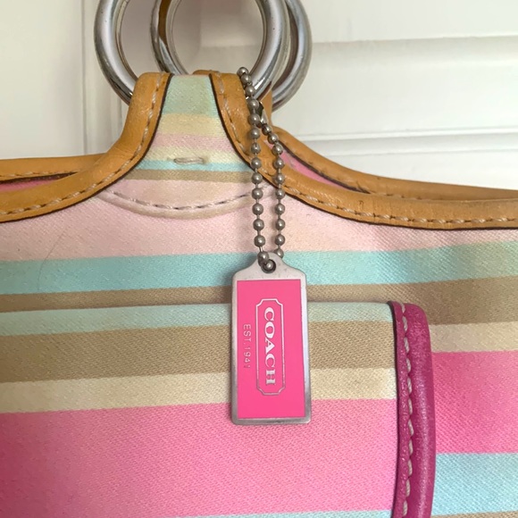 Coach Soho Striped Satchel - Picture 4 of 11